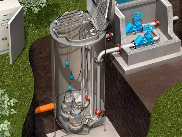 Fibropol Pompa İstasyonu Atıksu Kanalizasyon Tankı